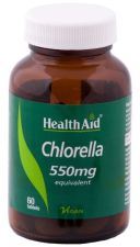 Chlorelle 550 mg Dérivée d&#39;Herbes Sauvages 60 Comprimés