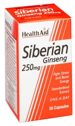 Extrait de Racine de Ginseng de Sibérie 250 mg 30 Gélules