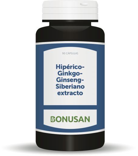 Hyperico-Ginkgo-Extrait de Ginseng de Sibérie 90 Gélules