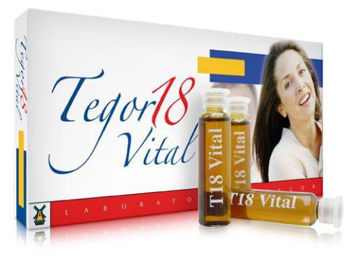 Tegor 18 flacons de 10 vitaux