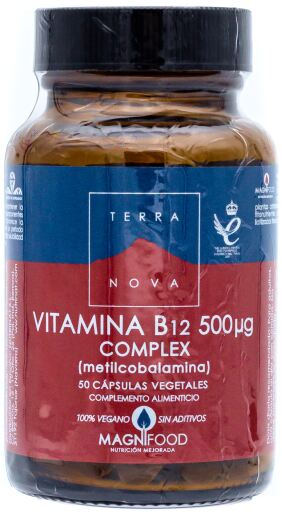 Vitamine B12 500 mcg Complexe 50 Gélules