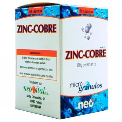 Microgranules de Zinc et Cuivre 50 Gélules