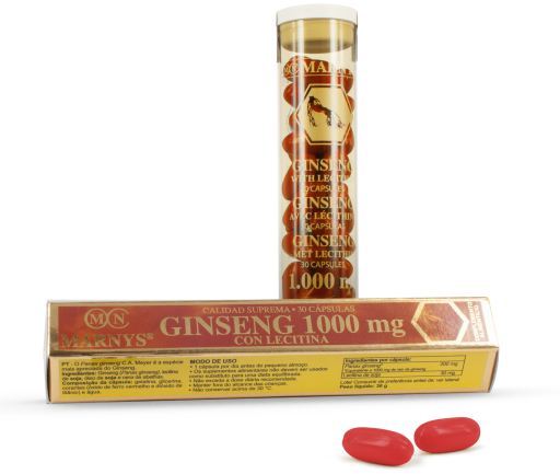 Ginseng avec Lécithine 30 Gélules x 1000 mg