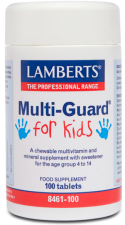 MultiGuard pour Enfants Vitamines et Minéraux à Croquer 100 Comp