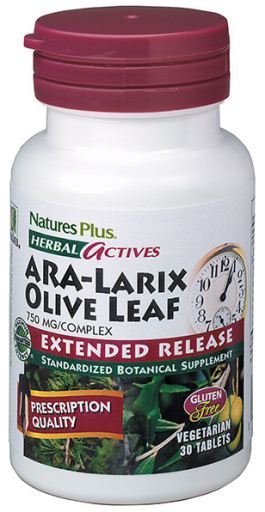 Herbal Actives Ara-Larix Feuille d&#39;Olivier - 30 Comprimés