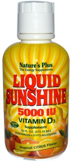 Liquid Sunshine vitamine D3 473 Ml.