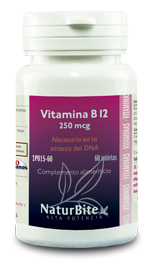 Vitamine B12. 60 comprimés 250mgc