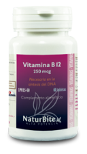 Vitamine B12. 60 comprimés 250mgc