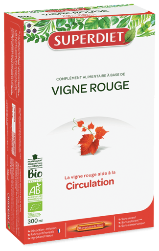 Vigne Rouge Bio 20 Ampoules