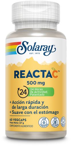 Reacta C Ester C 500 mg 60 Gélules Végétales