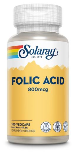 Acide Folique 800 mcg 100 Gélules Végétales