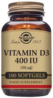 Vitamine D3 400 ul 10mcg 100 Perles