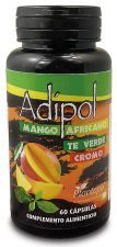 Adipol Thé vert mangue africaine chrome 60 gélules