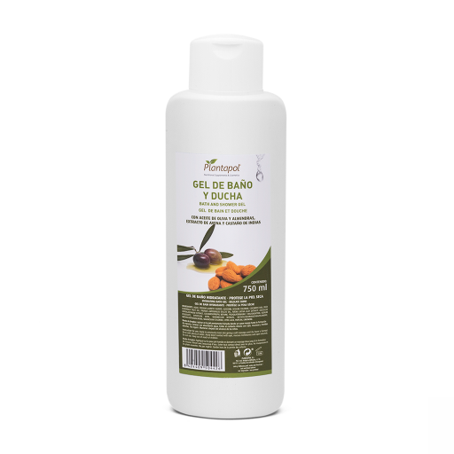 Gel Douche Huile d&#39;Olive et Amandes+Avoine+Marron d&#39;Inde 750 ml