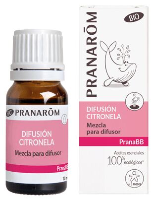 PranaBB Mélange pour Diffusion Citronnelle Bio 10 ml