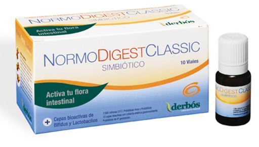 Normodigest classic 10 ampoules aide à régénérer la flore intestinale