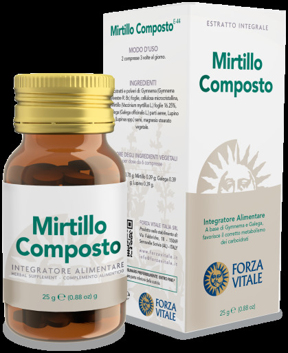 Comprimés de myrtille composite 25 gr