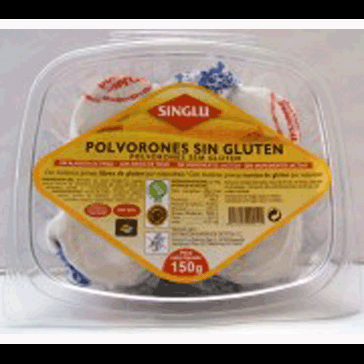 Polvorones Sans gluten, Sans produits laitiers, oeufs libre