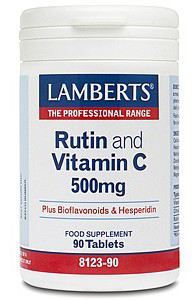 Rutine et vitamine C 500 mg avec bioflavonoïdes et hespéridine