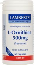 L-Ornithine 500 mg Forme Libre et Absorption Maximale 60 Gélules