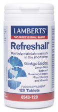 Refreshall ginkgo biloba, mélisse, sauge et romarin 120 comprimés