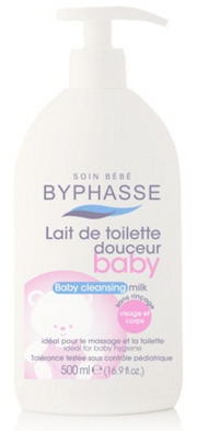 Lait de toilette douceur bébé visage et corps 500ml