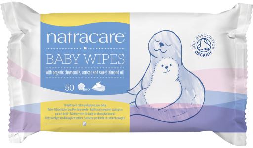 Lingettes bébé 100% coton 50 unités