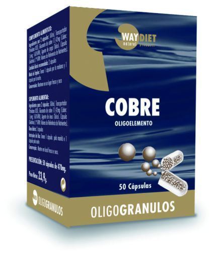 Oligogranules de Cuivre 50 Gélules