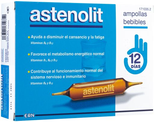 Astenolit 12 Ampoules Buvables 10 ml