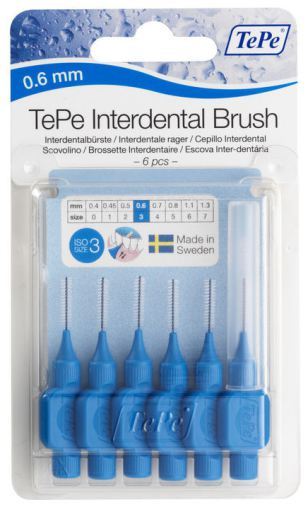 Brosse interdentaire Tepe 0.6mMmm Bleu