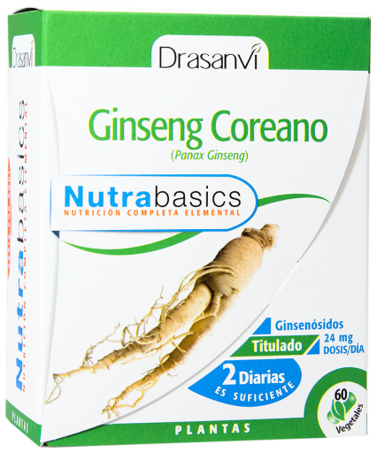 Nutrabasics - Ginseng Coréen 60 Gélules