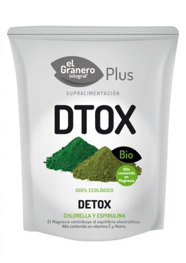 Detox à la spiruline et à la chlorella 200 grammes