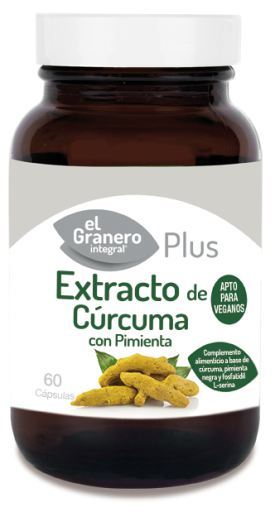 Extrait de curcuma + poivre 60 gélules