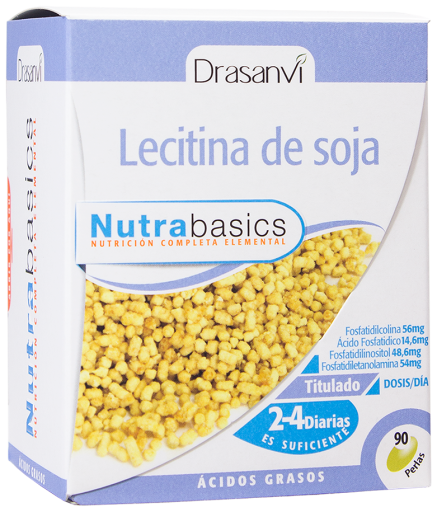 Lécithine de soja 540mg 90 perles Nutrabasicos