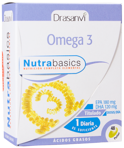 Oméga 3 1000mg 48 perles Nutrabasicos