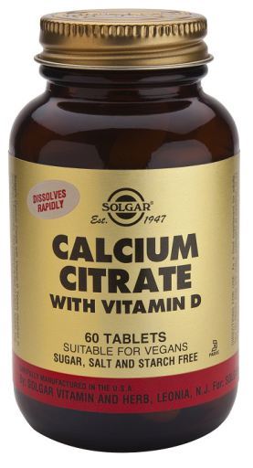 Citrate de calcium avec comprimés de vitamine D3