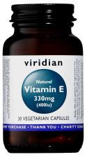 Vitamine E naturelle 330 mg (400 UI) 30 gélules végétales