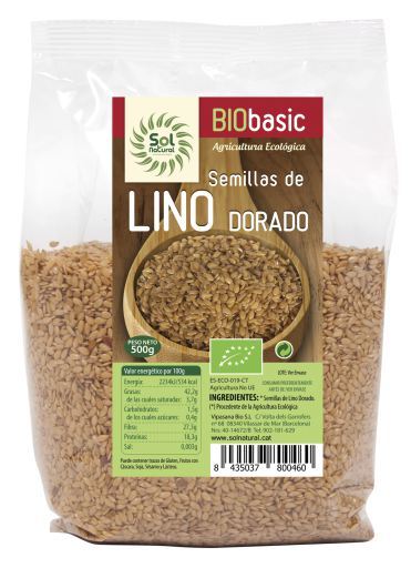 Graines de lin doré bio 500 gr