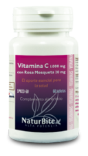 Vitamine C 1000 Mg.con Rose Musquée 20 Mg. 60 Comp.