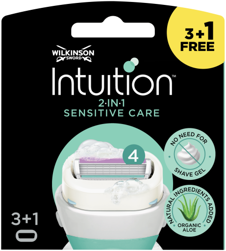 Razor Blade Intuition Naturals Sensitive Care 4