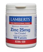 Zinc 25 mg Minéral d&#39;Apport Journalier 120 Comprimés