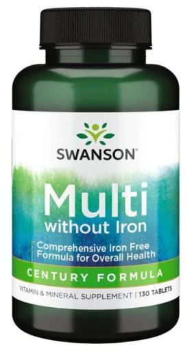 Century Formula Multi-Vitamin & Mineral With Iron 130 Comprimés