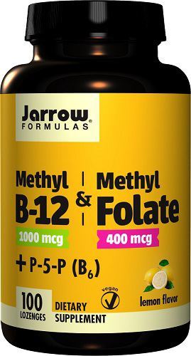 Methyl B12 & Methyl Folate 400 mg Lemon 100 Comprimés