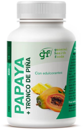 Papaye 600mg 100 Comprimés