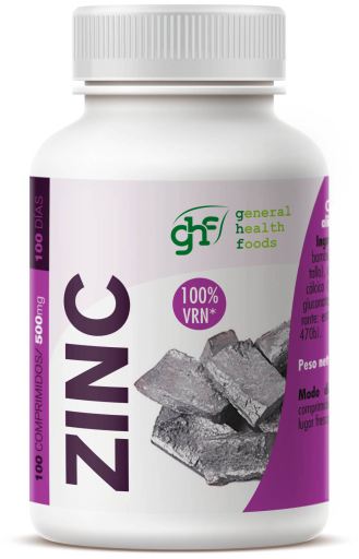 Zinc 100% 500mg 100 Comprimés