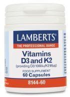 Vitamine D3 1000 UI et K2 90 60 Gélules