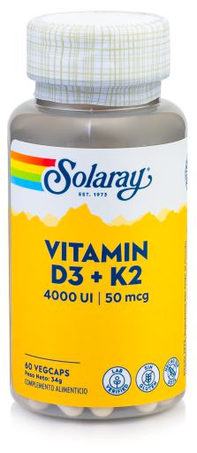 Vitamine D3 + K2 60 Gélules