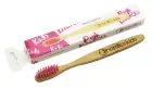 Brosse à dents enfant en bambou rose