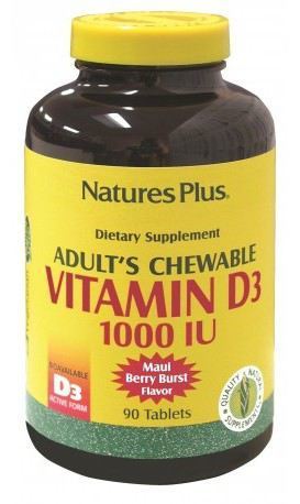 Vitamine D3 1000 UI 90 Comprimés à Croquer