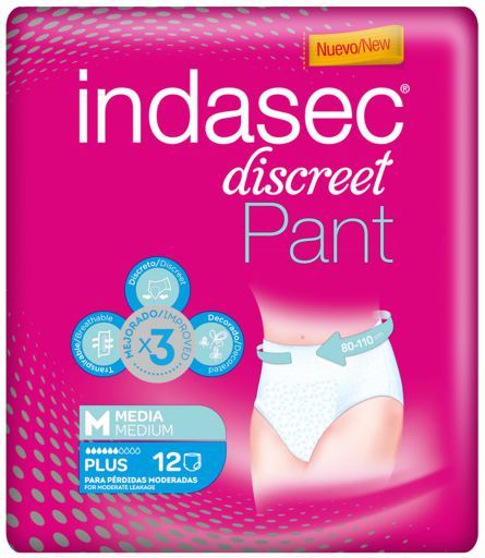 Discret Pants Plus Briefs 12 pcs